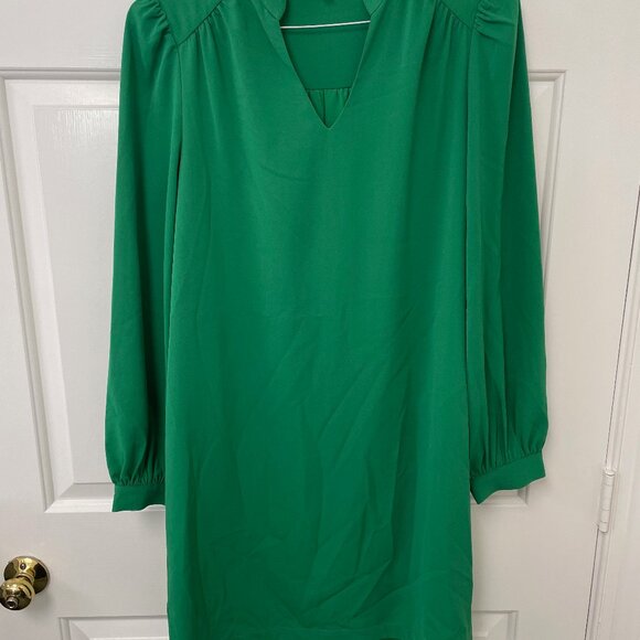 Jade Melody Tam Green Paisley Trimmed Maxi Dress